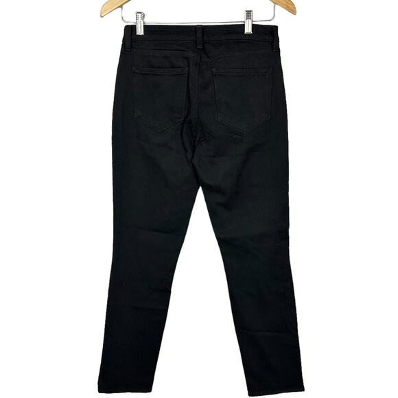 NWT L’AGENCE Black Cotton Blend Skinny Mid Rise Jeans Classic Everyday Size 25 - Picture 3 of 9